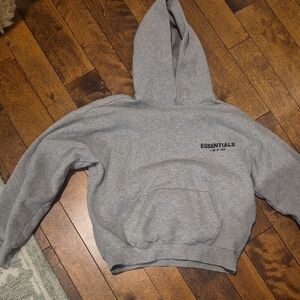 Essentials Heather Gray Hoodie